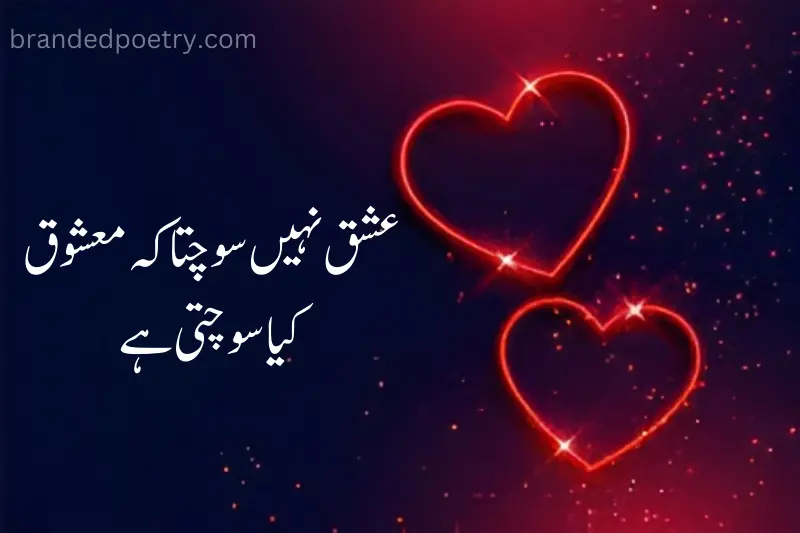 one line poetry about love in urdu