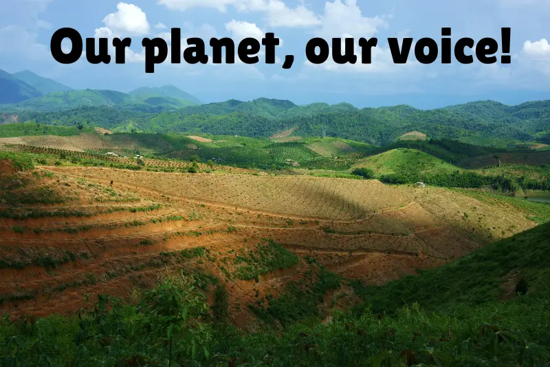 our planet, our voice! 