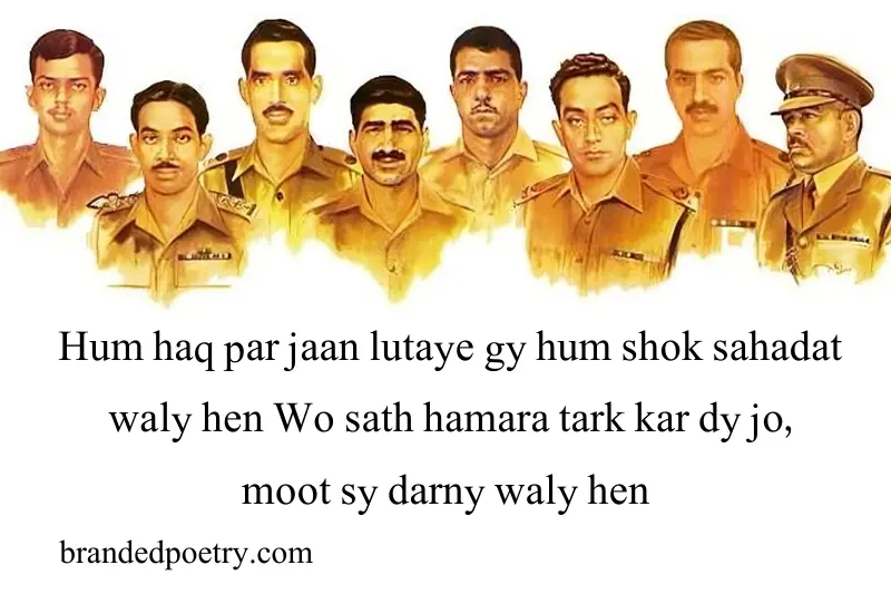 pakistani shuhada defence day poetry in roman english