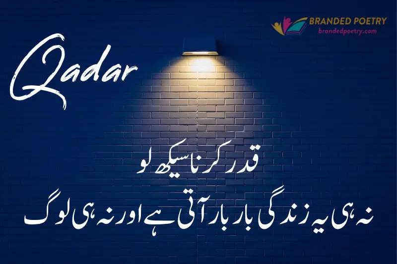 qadar quotes in urdu