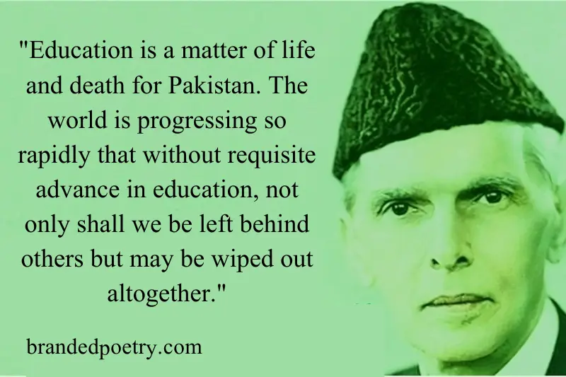 quaid e azam quotes in english for students