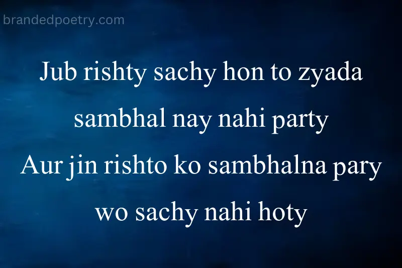 quote about life rishty in roman english