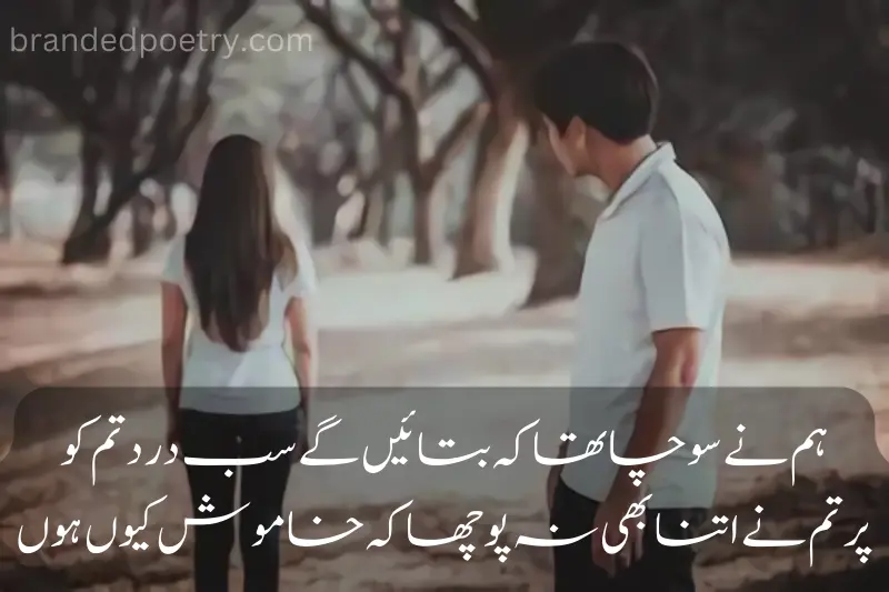 quote about sad lovers in urdu