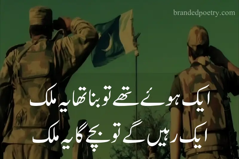 quote in urdu about army soliders salute pakistan flag