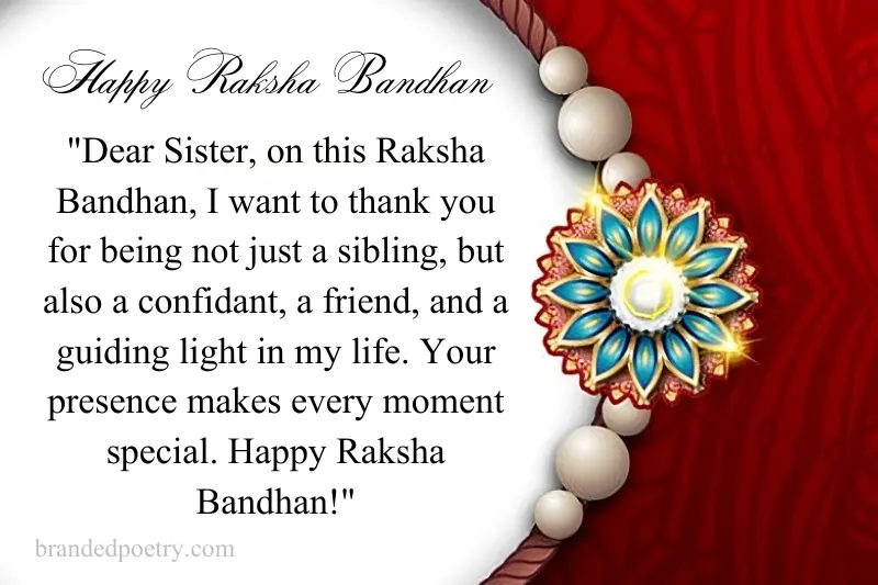 raksha bandhan message in english