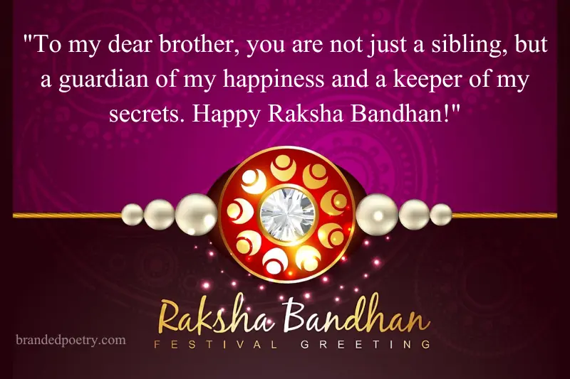 raksha bandhan qutation for brother