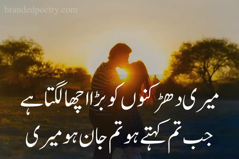 romantic lovers kiss quote in urdu