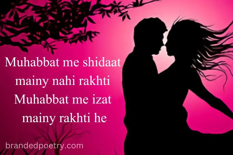 romantic lovers quote in roman english