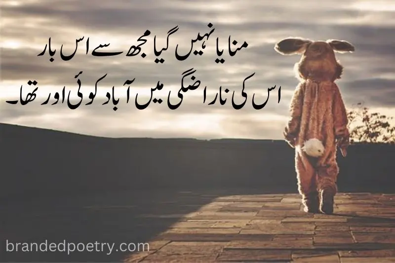 sad bear poetry in urdu