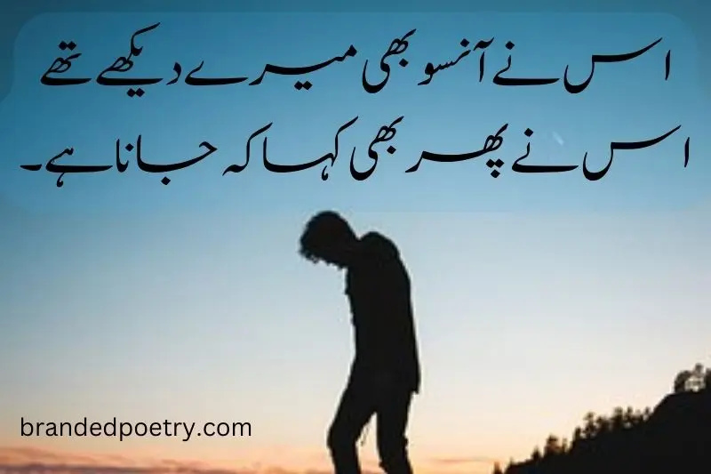 sad boy love poetry in urdu