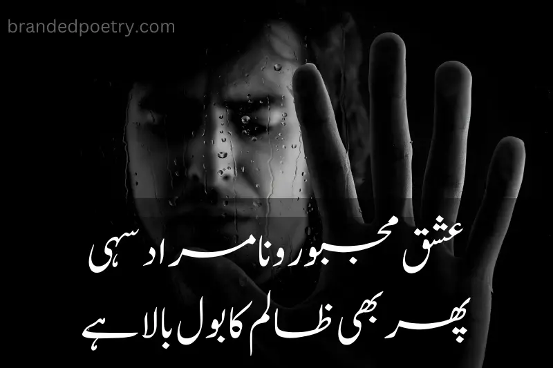 sad ishq-e-mamnu poetry in urdu about sad boy