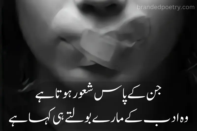 sad motivational quote in urdu about silence