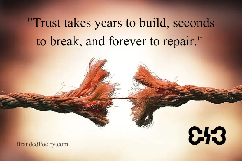 sad trust broken quote in english