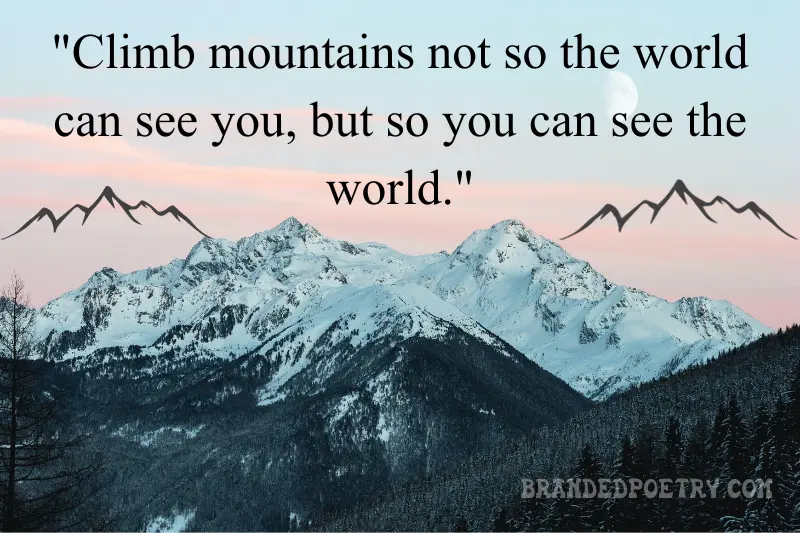 short mountain quotes