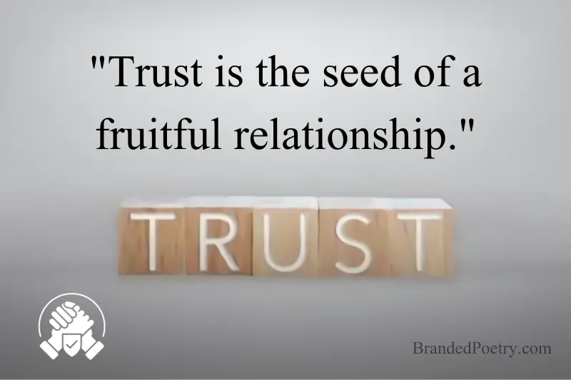 short quote about trust in english