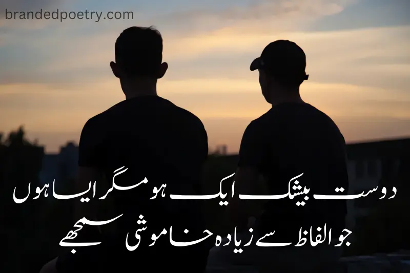 silence quote about friends in urdu