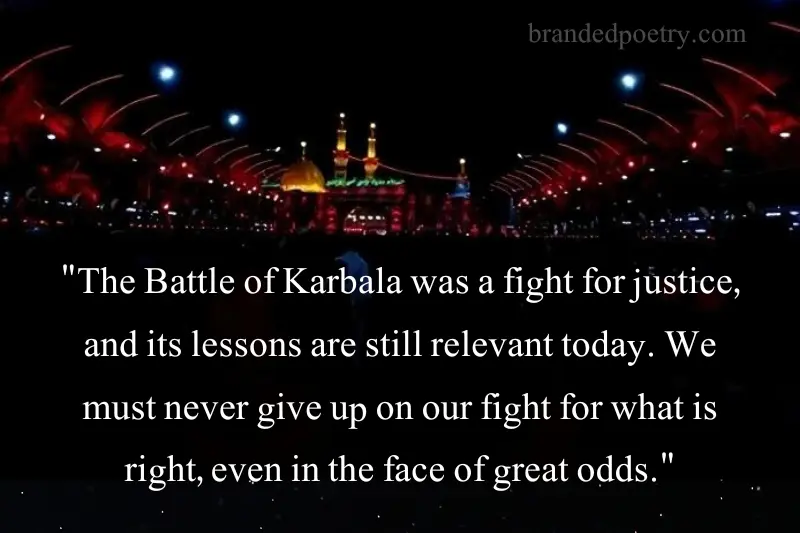 sunni karbala quote in english