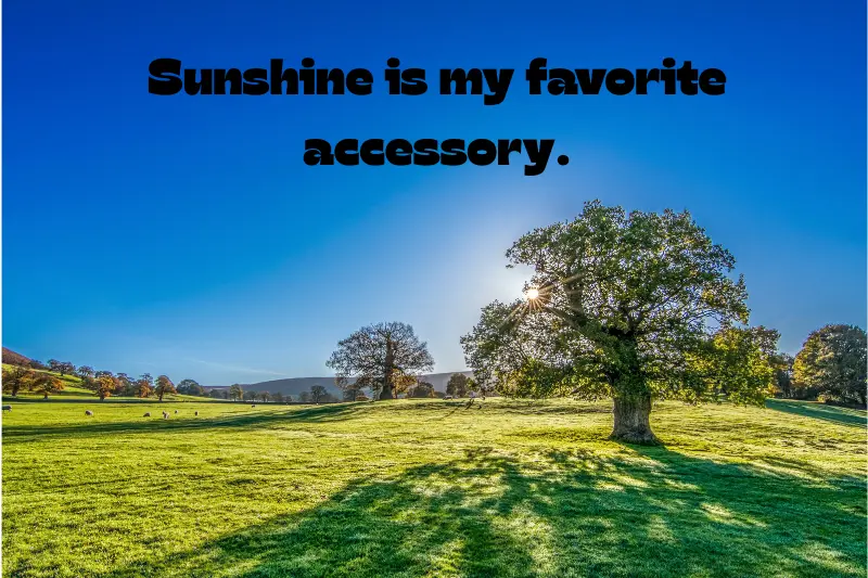 sunshine is my favorite accessory