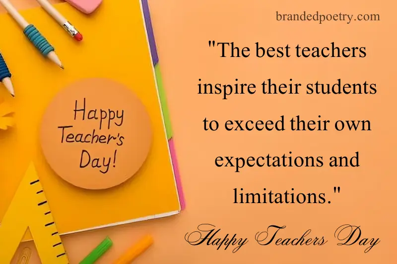 teachers day inspiring quote in english