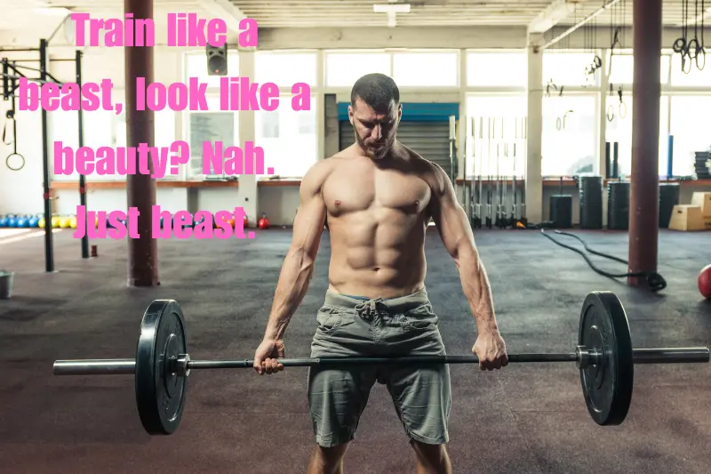 train like a beast, look like a beauty nah. just beast.