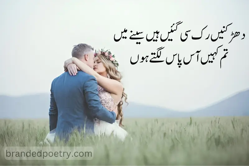 two lines poetry about romantic lovers in urdu