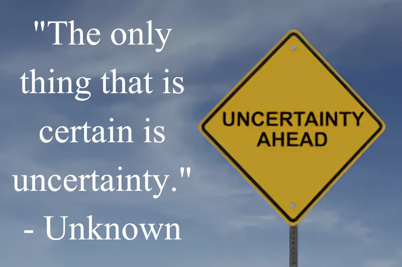 uncertainty quotes