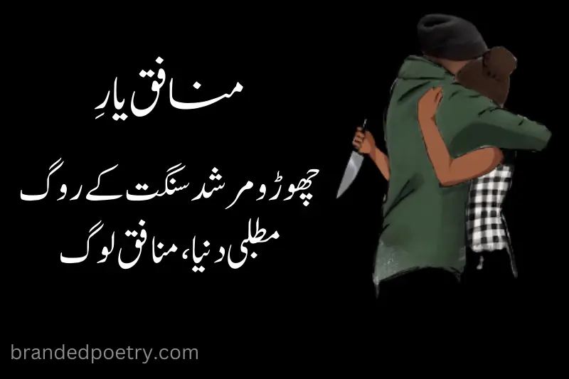 urdu poetry about munafiq friend