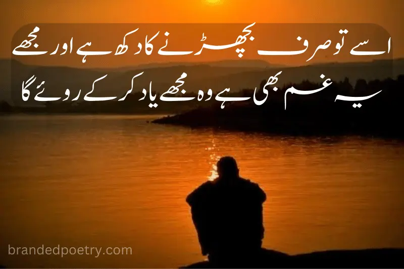 urdu quote about sad alone man