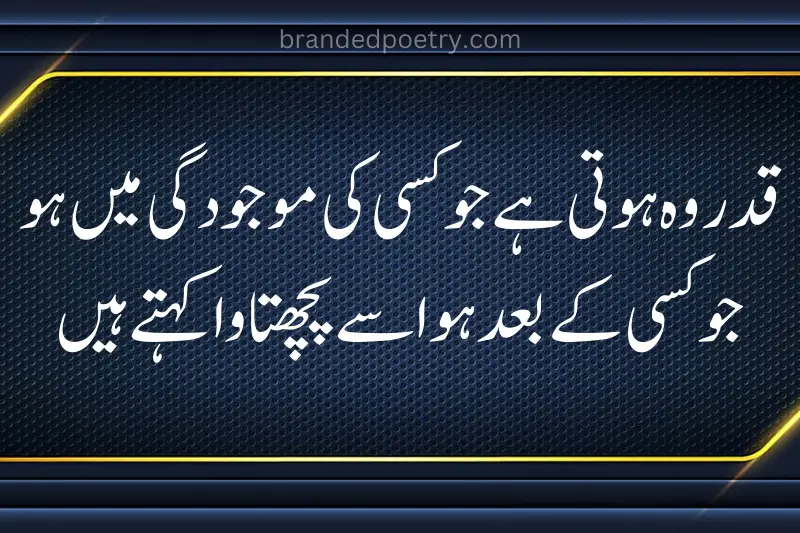 urdu quote on qadar