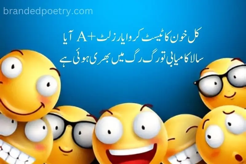 very funny poetry in urdu with funny emojies