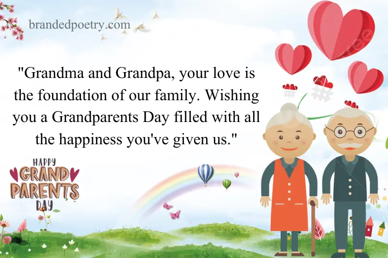wishing card for grandparents day